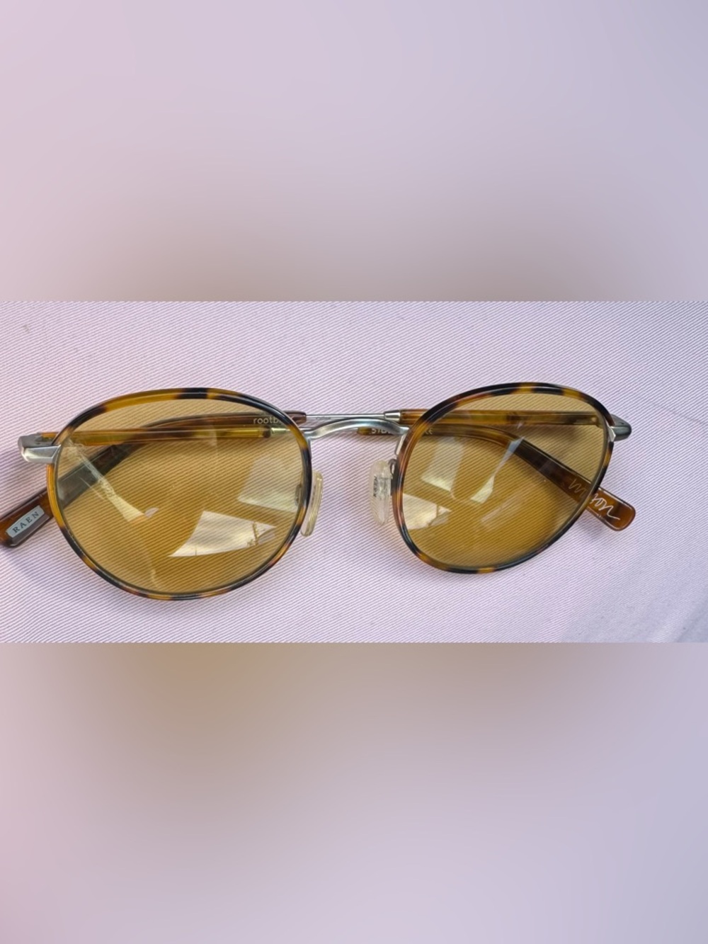 Raen  Tortoiseshell Frame Sunglasses with Yellow Lenses‎